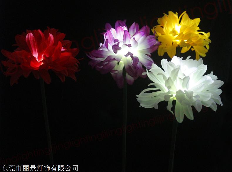 新款创意菊花灯 LED广场公园装饰草坪灯 灯光节装饰菊花灯